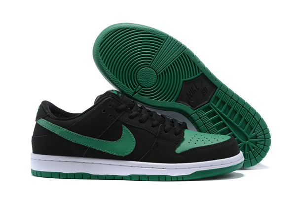 Women's Dunk Low SB Black/Green Shoes 0167 Women's Dunk Low SB Black/Green Shoes 0167